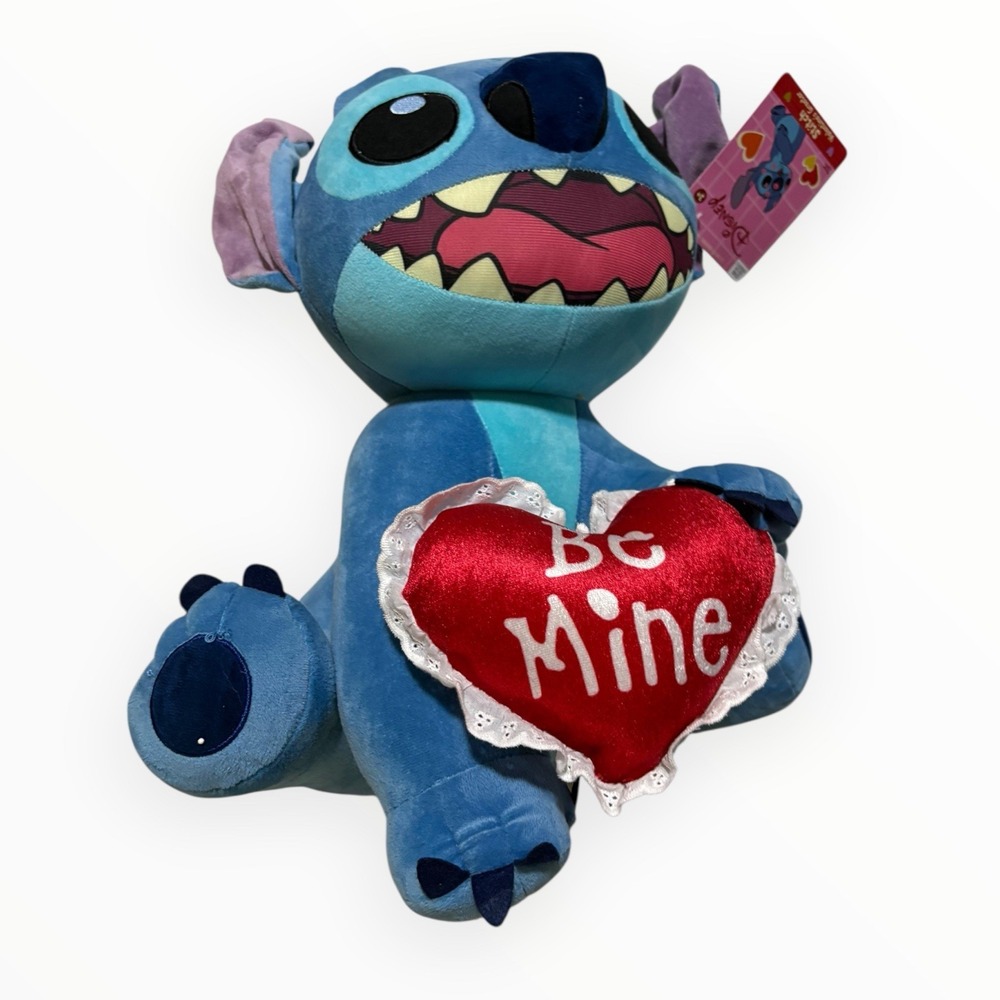Disney Lilo & Stitch Be Mine Stitch Valentine's Day Plush Greeter 16"